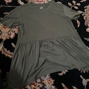 American eagle green babydoll shirt
